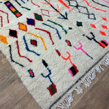 MyTindy Moroccan rug Style Azilal rug 5x8 ft Handmade rug Berber rug, view 5