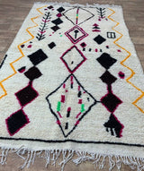 MyTindy Moroccan rug Style Azilal rug 5x8 ft Handmade rug Berber rug, view 2