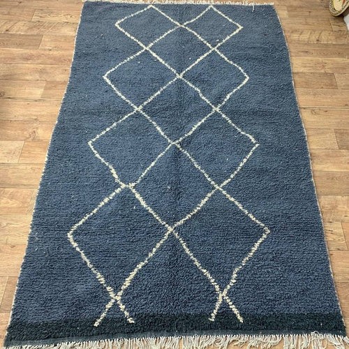 MyTindy Moroccan rug Beni Ouarain rug 5x8 ft Handmade rug Berber rug