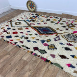 MyTindy Authentic Moroccan rug Style Azilal rug 5x8 ft Handmade rug Berber rug, view 2