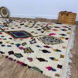 MyTindy Authentic Moroccan rug Style Azilal rug 5x8 ft Handmade rug Berber rug, view 5