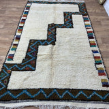 MyTindy Moroccan rug Style Azilal rug 5x8 ft Handmade rug Berber rug, view 2