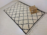 MyTindy Moroccan rug Beni Ouarain rug 5x8 ft Handmade rug Berber rug, view 3