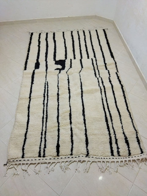 MyTindy Moroccan rug Beni Ouarain rug 5x8 ft Handmade rug Berber rug