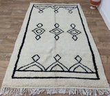 MyTindy Moroccan rug Beni Ouarain rug 5x8 ft Handmade rug Berber rug, view 3