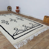 MyTindy Moroccan rug Beni Ouarain rug 5x8 ft Handmade rug Berber rug, view 5