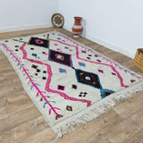 MyTindy Authentic Moroccan rug Style Azilal rug 5x8 ft Handmade rug Berber rug, view 4