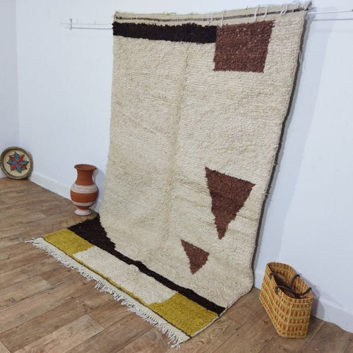 MyTindy Moroccan rug Beni Ouarain rug 5x8 ft Handmade rug Berber rug