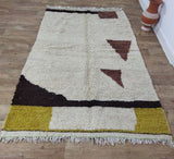 MyTindy Moroccan rug Beni Ouarain rug 5x8 ft Handmade rug Berber rug, view 2