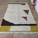 MyTindy Moroccan rug Beni Ouarain rug 5x8 ft Handmade rug Berber rug, view 3