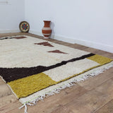 MyTindy Moroccan rug Beni Ouarain rug 5x8 ft Handmade rug Berber rug, view 5