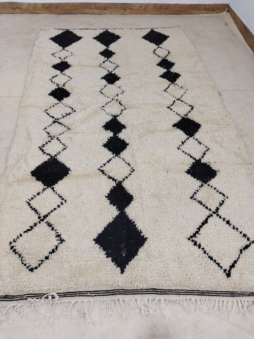 MyTindy Moroccan rug Beni Ouarain rug 5x8 ft Handmade rug Berber rug