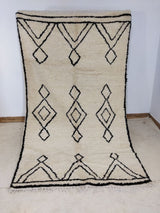 MyTindy Moroccan rug Beni Ouarain rug 5x8 ft Handmade rug Berber rug, view 6