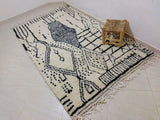MyTindy Moroccan rug Beni Ouarain rug 5x8 ft Handmade rug Berber rug, view 3