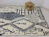 MyTindy Moroccan rug Beni Ouarain rug 5x8 ft Handmade rug Berber rug, view 4