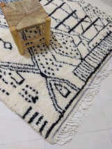 MyTindy Moroccan rug Beni Ouarain rug 5x8 ft Handmade rug Berber rug, view 5