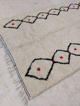 MyTindy Moroccan rug Beni Ouarain rug 5x8 ft Handmade rug Berber rug, view 4