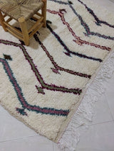 MyTindy Moroccan rug Beni Ouarain rug 5x8 ft Handmade rug Berber rug, view 6