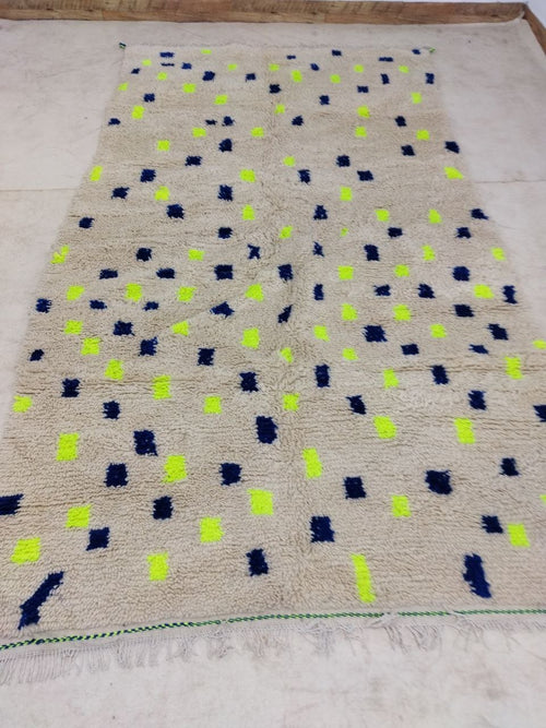 MyTindy Moroccan rug Beni Ouarain rug 5x9 ft Handmade rug Berber rug