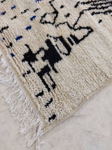 MyTindy Moroccan rug Beni Ouarain rug 5x9 ft Handmade rug Berber rug, view 6