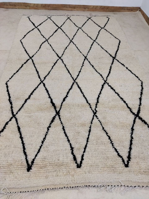 MyTindy Moroccan rug Beni Ouarain rug 5x9 ft Handmade rug Berber rug