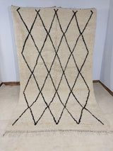 MyTindy Moroccan rug Beni Ouarain rug 5x9 ft Handmade rug Berber rug, view 6
