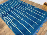 MyTindy Moroccan rug Style Azilal rug 6x10 ft Handmade rug Berber rug, view 5