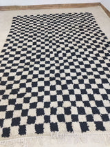 MyTindy Moroccan rug Beni Ouarain rug 6x9 ft Handmade rug Berber rug, view 2