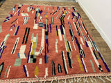 MyTindy Moroccan rug Style Azilal rug 7x9 ft Handmade rug Berber rug, view 2