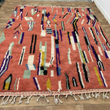 MyTindy Moroccan rug Style Azilal rug 7x9 ft Handmade rug Berber rug, view 3