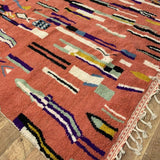 MyTindy Moroccan rug Style Azilal rug 7x9 ft Handmade rug Berber rug, view 4