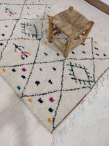 MyTindy Moroccan rug Style Azilal rug 3x5 ft Handmade rug Berber rug, view 4