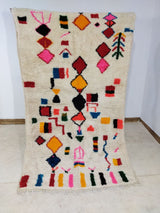 MyTindy Moroccan rug Style Azilal rug 3x5 ft Handmade rug Berber rug, view 6
