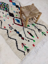MyTindy Moroccan rug Style Azilal rug 3x5 ft Handmade rug Berber rug, view 3