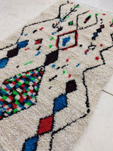 MyTindy Moroccan rug Style Azilal rug 3x5 ft Handmade rug Berber rug, view 4