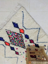 MyTindy Moroccan rug Style Azilal rug 3x5 ft Handmade rug Berber rug, view 4