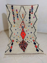 MyTindy Moroccan rug Style Azilal rug 3x5 ft Handmade rug Berber rug, view 5