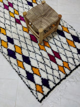 MyTindy Moroccan rug Style Azilal rug 3x6 ft Handmade rug Berber rug, view 4