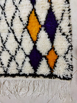 MyTindy Moroccan rug Style Azilal rug 3x6 ft Handmade rug Berber rug, view 5
