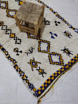 MyTindy Moroccan rug Style Azilal rug 3x8 ft Handmade rug Runner Rug, view 4