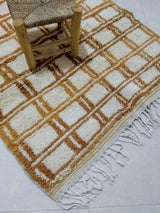 MyTindy Moroccan rug Style Azilal rug 4x6 ft Handmade rug Berber rug, view 5