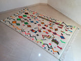 MyTindy Moroccan rug Style Azilal rug 4x8 ft Handmade rug Berber rug, view 2