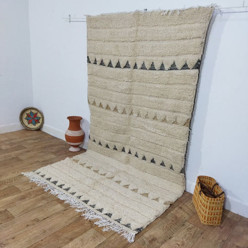 MyTindy Moroccan rug Style Azilal rug 4x8 ft Handmade rug Berber rug