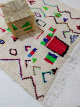MyTindy Moroccan rug Style Azilal rug 4x8 ft Handmade rug Berber rug, view 4