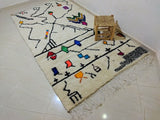 MyTindy Moroccan rug Style Azilal rug 4x8 ft Handmade rug Berber rug, view 2