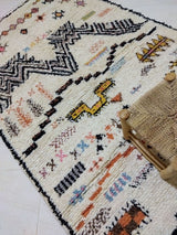 MyTindy Moroccan rug Style Azilal rug 4x8 ft Handmade rug Berber rug, view 3