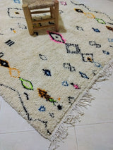 MyTindy Moroccan rug Style Azilal rug 5x7 ft Handmade rug Berber rug, view 4