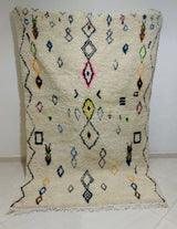 MyTindy Moroccan rug Style Azilal rug 5x7 ft Handmade rug Berber rug, view 6