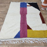 MyTindy Moroccan rug Style Azilal rug 5x7 ft Handmade rug Berber rug, view 3