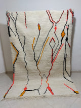 MyTindy Moroccan rug Style Azilal rug 5x7 ft Handmade rug Berber rug, view 6
